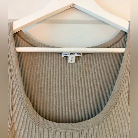 James Peres Ribbed Tank Top in Gray - Picture 4 of 7
